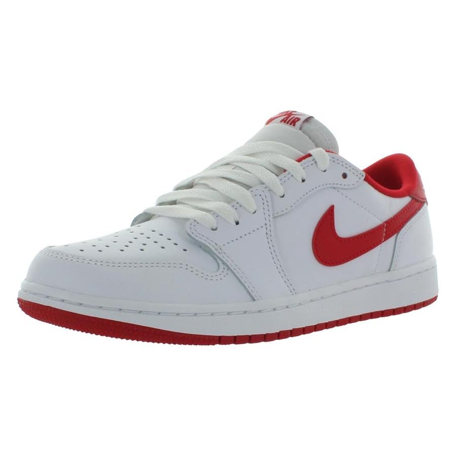 Image of Nike Air Jordan 1 Retro Low OG - White / University Red / White