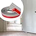 Fenteer 2M Flooring Seam Floor Carpet Transition Strip Cuttable for Joining Door Ramp Carpet Threshold Bedrooms, Grey Wood Texture