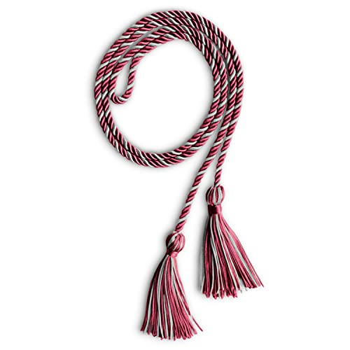 Image of Single Honor Cord Two-Color (Maroon /Silver)