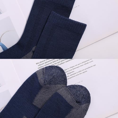 Socks for Sports, Fitness and Casual Outing, Comfortable, Breathable, Machine Washable, High Resilience, Soft, Abrasion-Resistant, Pilling-Resistant - 1 Pack, Blue4