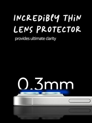 Image of Lensarmor Compatible with iPhone 17 Camera Lens Protector White (2-Pack) - 9H Tempered Glass, Military-Grade Anti-Scratch, Case-Friendly, Easy Install Frame