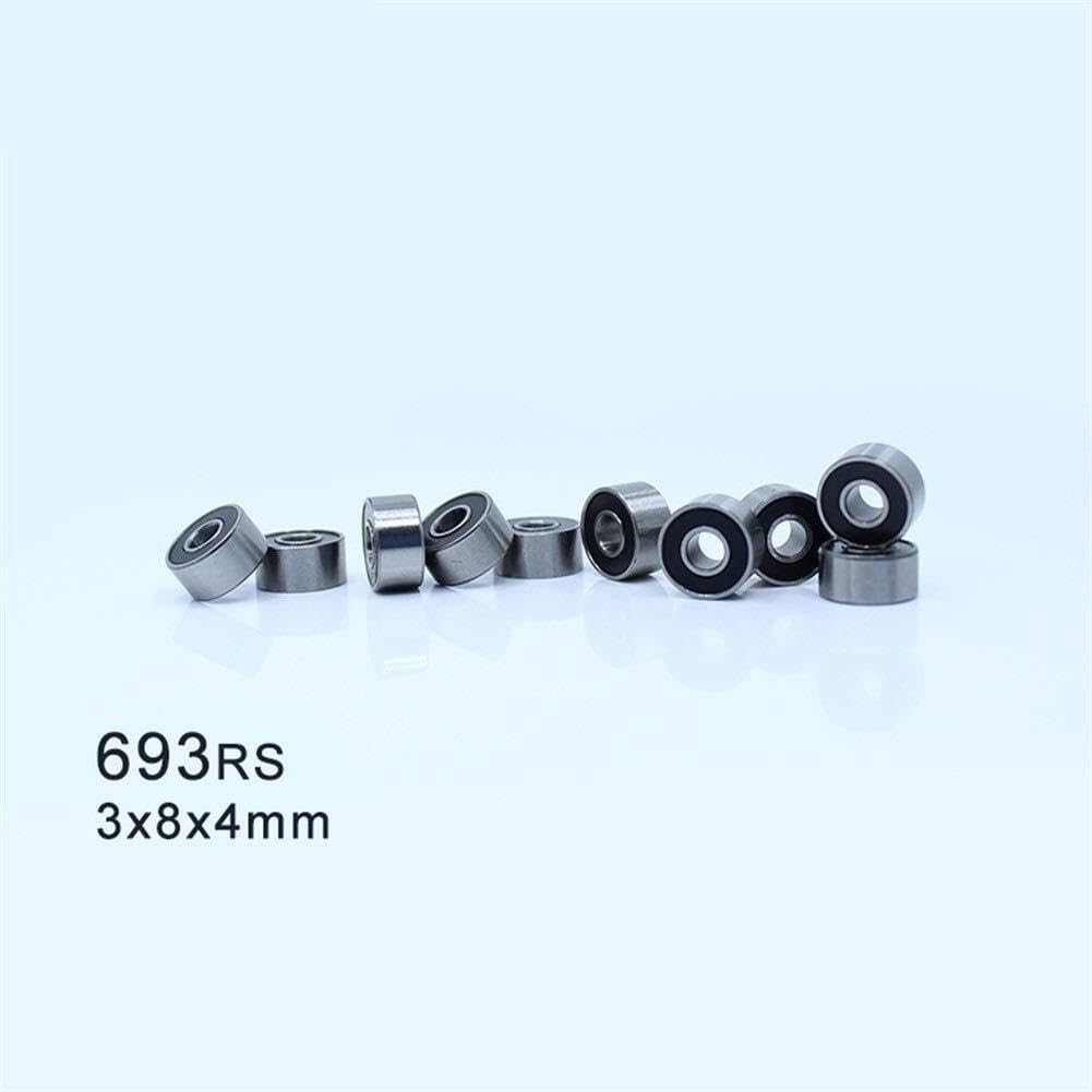 Zestawy naprawcze 693RS Kolorowe łożysko ABEC-3 (10 szt.) 3 * 8 * 4 mm do Hobby Electric RC Car Truck 693 RS 2RS Łożyska kulkowe 693-2RS Czarne uszczelnione