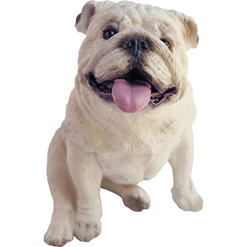 Sandicast Bulldoggen-Skulptur, groß, Weiß weiße Bulldogge Small Size