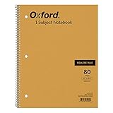 Ampad Single Wire Notebook, Size 11 x 8-1/2, 1 Subject, Tan Cover, College Ruled With Margin Line, Greentint Paper, 80 Sheets Per Notebook (25-404)