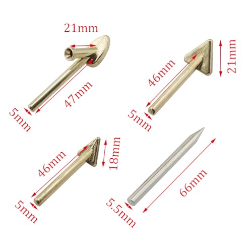 Image of ZYAMY 4PCS Plastic Soldering Tip Triangle Smoothing Tip Soldering Iron Tip Copper Tip with Hole Soldering Rod Heating Smoothing Repair Tool For Fuel Tank Car Bumper Dashboard Kayak Repair