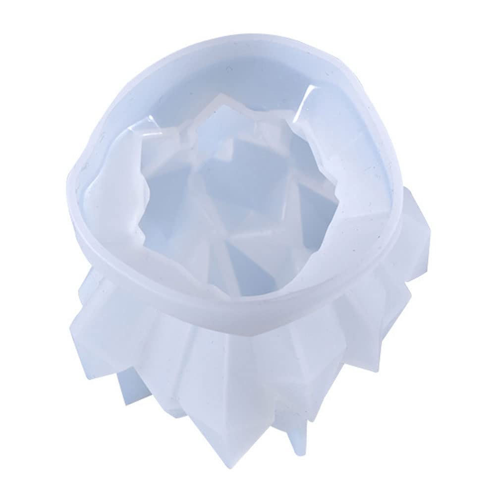 Świeca, Formy na świece Kryształ Klaster Formy żywiczne Formy do wyrobu świec Świeca silikonowa 3d Odlewanie z żywicy epoksydowej Geometryczna forma Diy Rzemiosło do dekoracji stołu