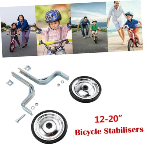 Ruedas de Entrenamiento Pesadas para Bicicletas, Construcción en Metal y Goma, Estabilizadores para Equilibrio y Soporte de Bicicletas miniatura 4