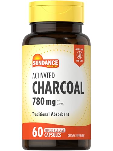 Sundance Activated Charcoal 780mg | 60 Quick Release Capsules