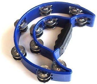 Musicalbits Half Moon Tambourine Blue
