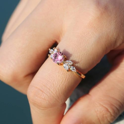 Dainty Shiny Zirconia Engagement Rings for Women2