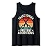 Vintage Sunset Vasectomies Prevent Abortions Retro Vasectomy Tank Top