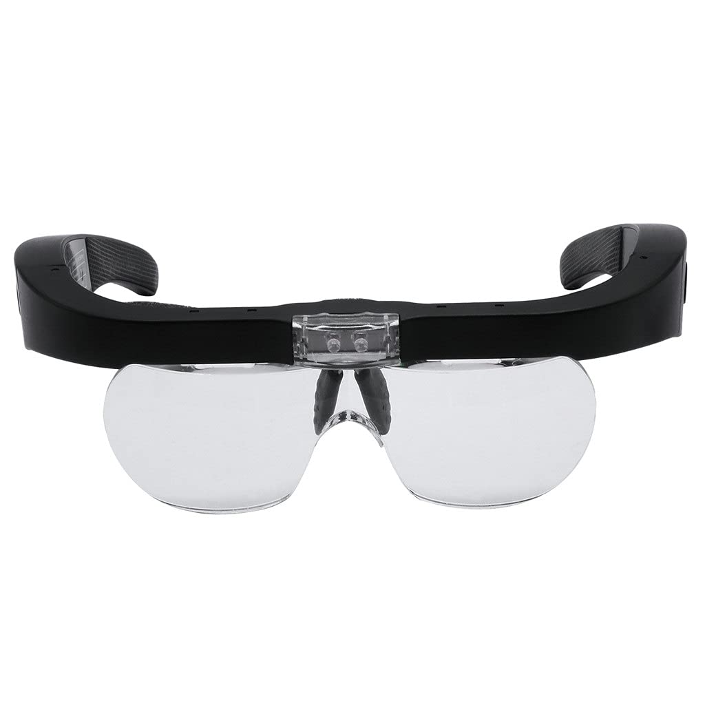 Glasses Magnifier Led Four Magnifications Rechargeable Reading Magnifying Glass