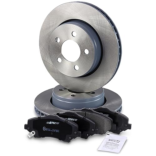 ATEC Germany ATEC Germany Jeu de freins avant y compris disques de frein Ø 302 mm ventilés + plaquettes de frein avant Compatible avec DODGE NITRO, JEEP...