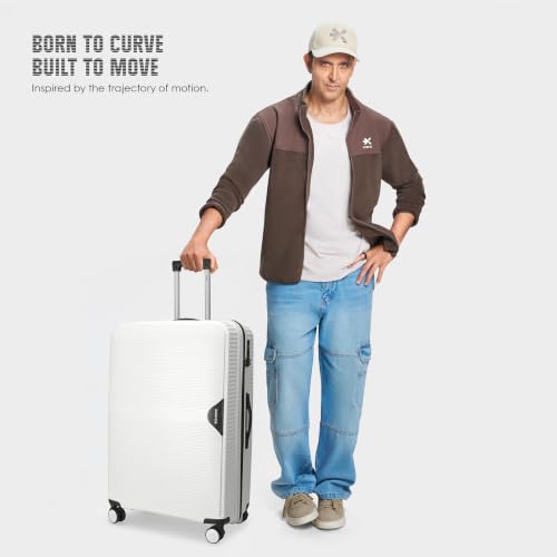 HRX Parabola Grey Polypropylene Hard Shell Suitcase - Image 3