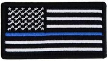 Boss Dog Tactical Hook-Backed Patch for Harness, US Blue Line Flag, Small