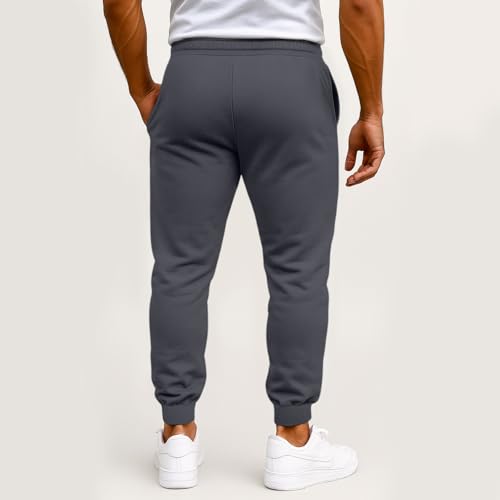 lcyhony Joggers for Men Casual Elastic Waist Drawstring Baggy Sweatpants with Pockets Tapered Running Athletic Track Pants2