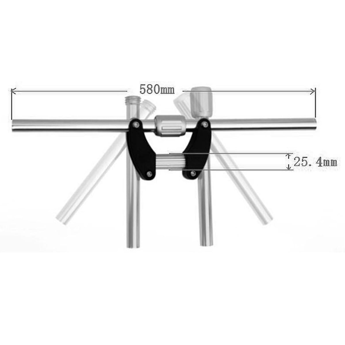 Teron Składana kierownica uniwersalne akcesoria oszczędzające szerokość 580 mm regulowana kierownica rowerowa rower górski do rowerów