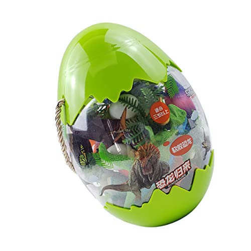 HEALSOPTHY Juguetes Dinosaurio de Plástico con Dinosaurios de Colores Realistas y Huevos de para Educativo y Decorativo