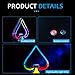 LED Lighted Liquor Bottle Display Shelf,Ace of Spades Champagne VIP Bottle Presenter,Bottle Sparklers,Champagne Bottle Display Stands,for Bar/Hotel/Nightclub/Private Bottle PresenterParty LED