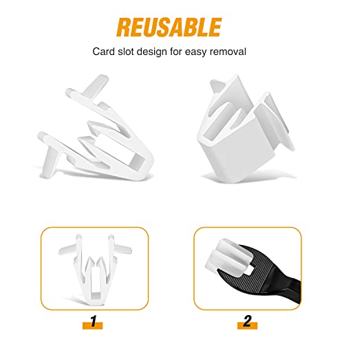 Image of GOOACC 50pcs Rear Hatch Door Side Garnish and Front Body Pillar Garnish Moulding Clip for Toyota Lexus 90467-09204