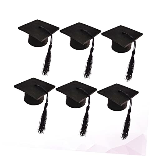 Hemobllo 12 Piezas Unidades Mini Gorro Doctoral con para Decoración de Botellas y Cerveza Fiestas de Graduación - imagen 8