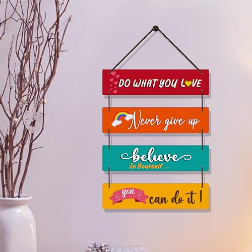 Image of EXPLEASIA Decorative Wall Hanging Wooden Art Decoration Item for Home Office Home Decor Gift Items