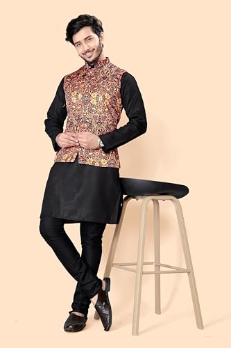 Image of Men's Cotton Kurta Pyjama And Jackets