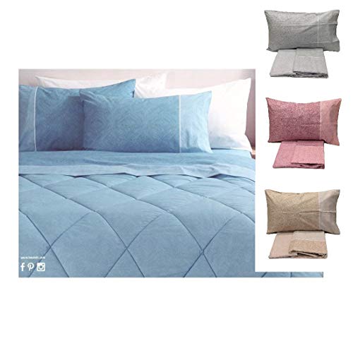 Bassetti Completo Lenzuola matrimoniali DELF Rosa