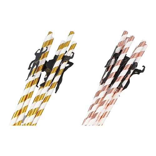 Vctitil 12 pitillos decorativos reutilizables de papel miniatura 2