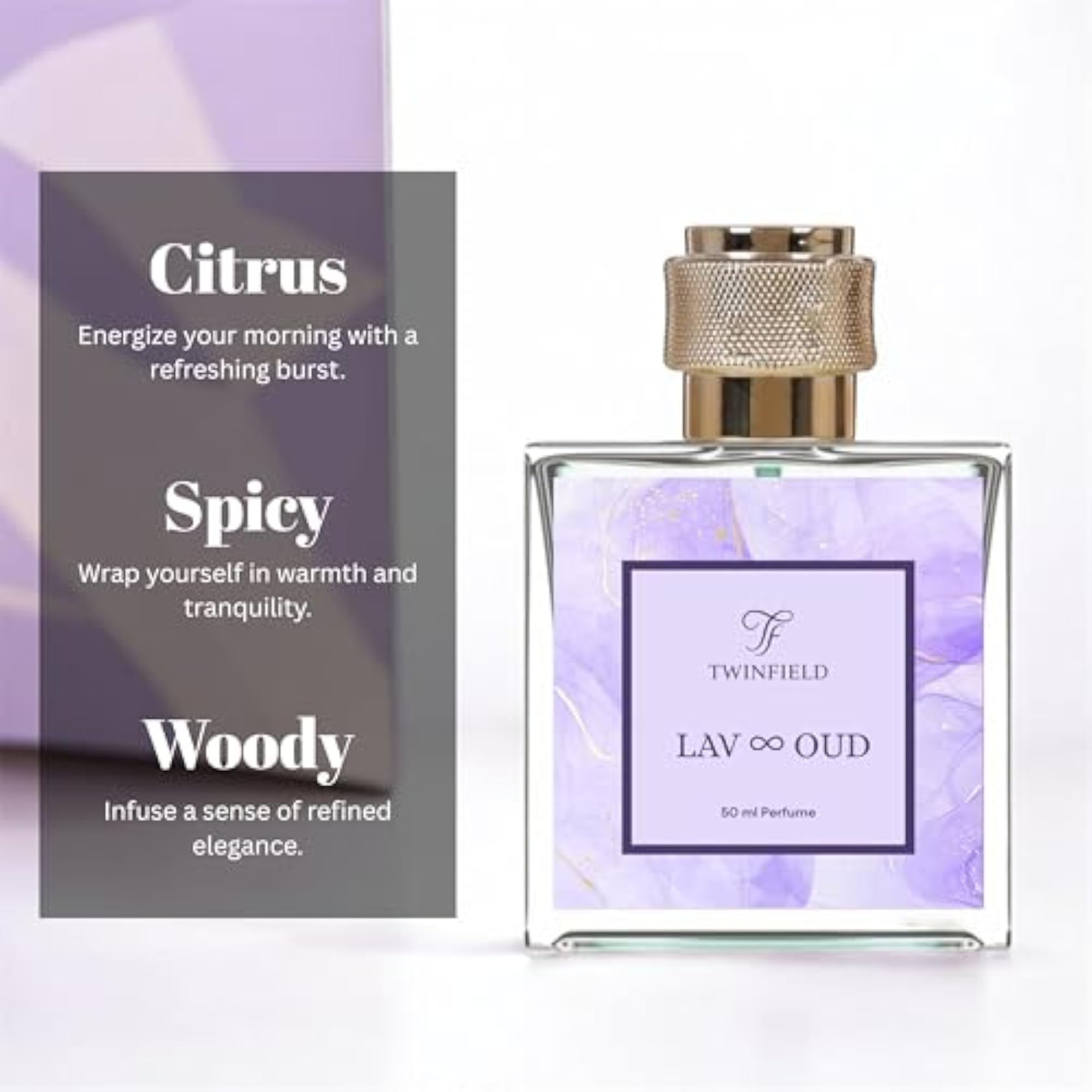 Unisex Lavender Oud Eau De Parfum, Luxury Fragrance