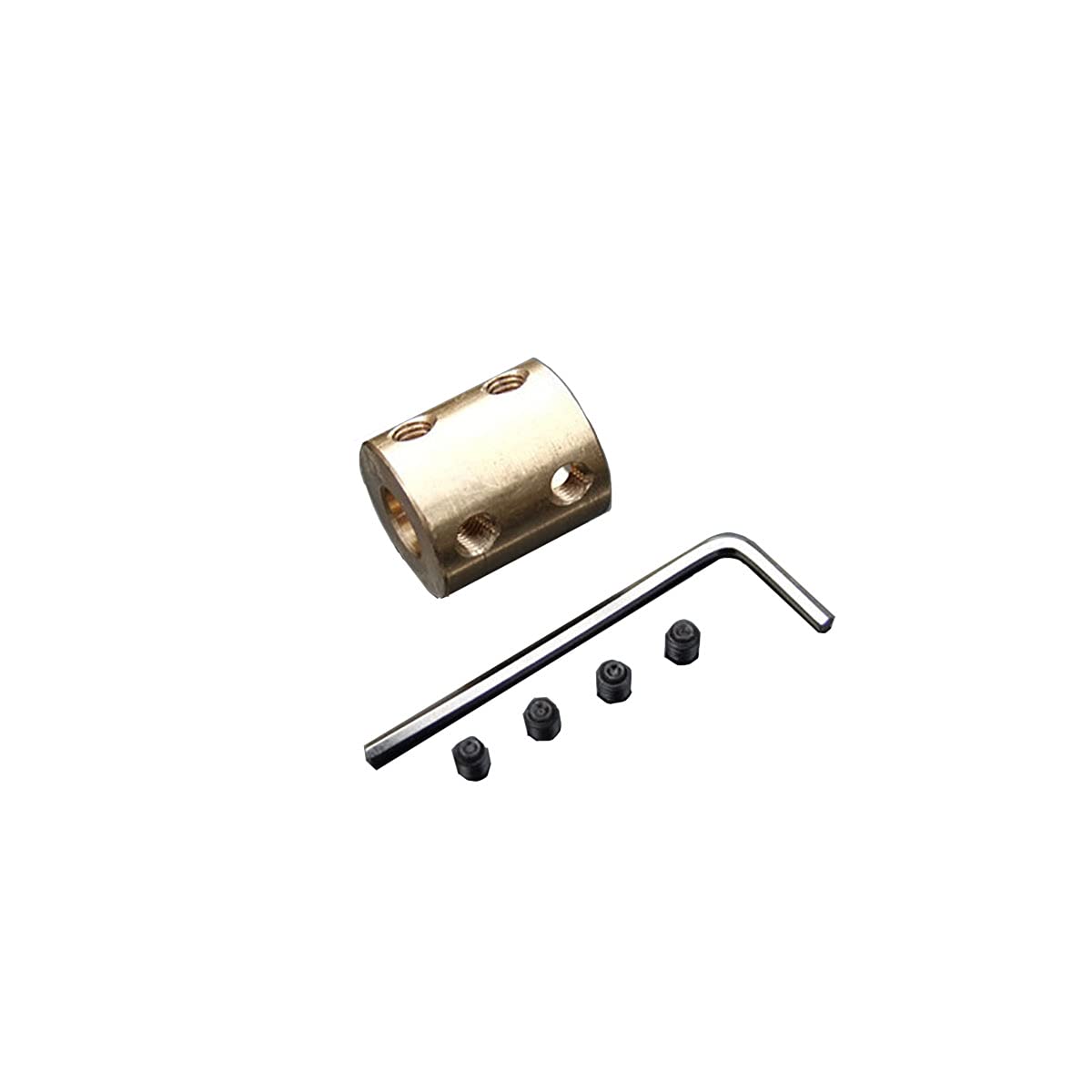 TOOLDO D14mm x L22mm Copper Rigid Coupling, 8mm to 10mm, 2 Pcs, Copper color - Image 3