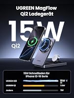 UGREEN MagFlow Qi2 15W 3-in-1 Faltbare Ladestation mit Magsafe – Ansicht 2
