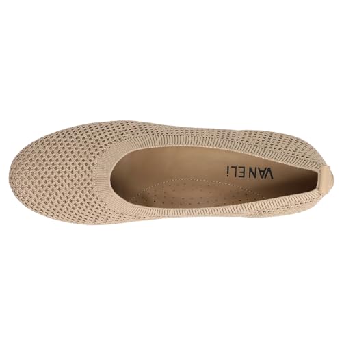VANELi Womens Suvi Perforated Ballet Flats Casual - Beige4