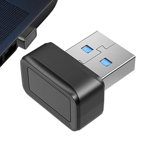 Dreuhuing Lector de Huellas Dactilares para Computadora Portátil, Escáner de Huellas Dactilares para PC,Lector de Claves de Huellas Dactilares USB | Escáner biométrico de Coincidencia rápida, Inicio