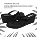 Flojos Women's Olivia Flip-Flop, Black, 8 M US