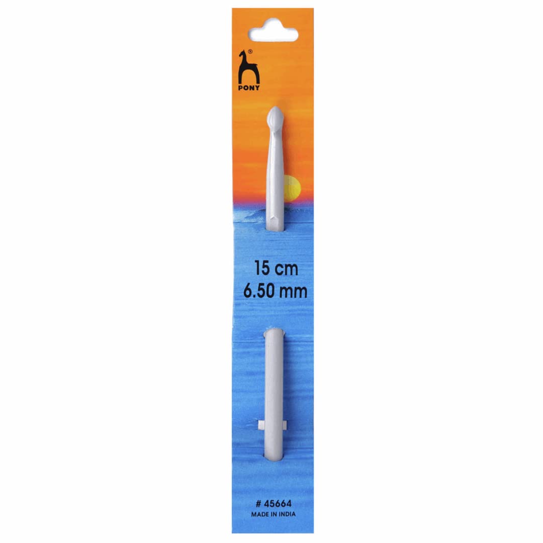 Pony Plastic Crochet Hooks, 6.50mm Multi-Colour, 6.50mm