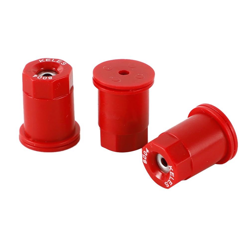 30PCS Agricultural Sprayer High Pressure Round Windproof Atomizing Nozzle Sprinkler Head 80 Degree Red