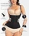 GYDEK Waist Trainer Vest for Women, Neoprene Tummy Control Shapewear with Adjustable Straps, Sauna Zipper Corset Body Shaper for Workout, Waist Slimmer & Back Support Shapewear Black