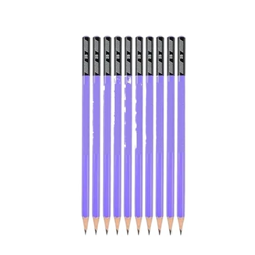 Crayons à charbon de bois pour croquis de la mine sèche 2H au noir intense 12B