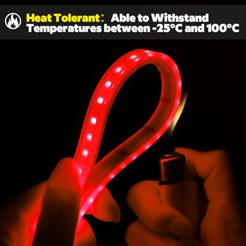 Image of DC24V 630nm Red LED Strip for Sauna Lighting, Flexible Cuttable Dimmable Long 5m 16.4ft 600 LEDs Heat-Resistant IP68 Waterproof Chromotherapy Sauna Light Tape (Ordinary Red)