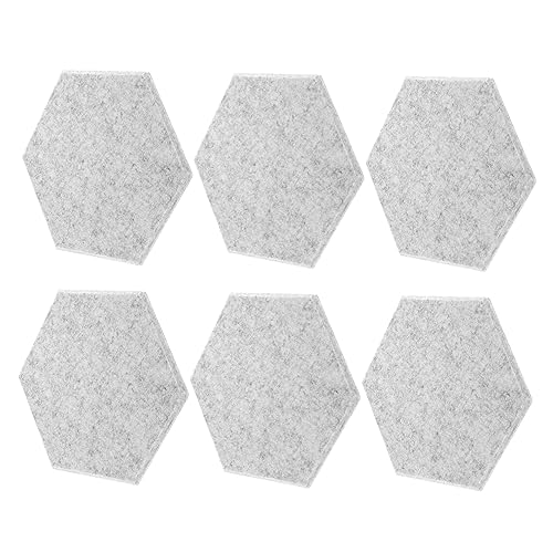 Paneles Acústicos Hexagonales 6 piezas para Absorción de Sonido, Fibra de Poliéster Duradera para Aislamiento Acústico en Estudio, Oficina y Gimnasio miniatura 1