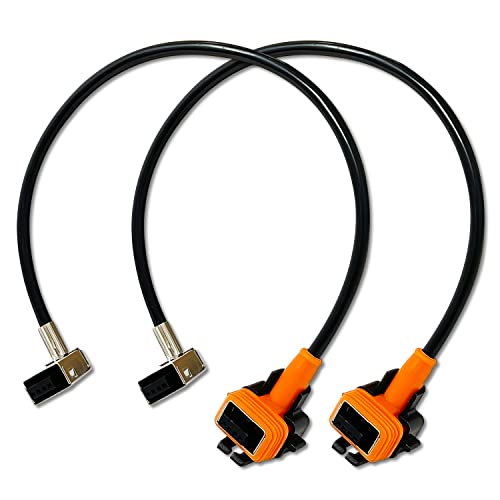 DAMA D1S D1R D3S D3R HID Xenon OEM Ballast Power Cords Cables/Extension Connector Wire Harness Universal Fitment (Pack of 2)