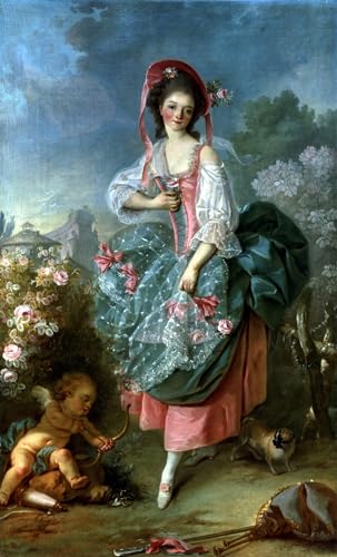 Portrait de Mademoiselle Guimard en Terpsichore 60x90