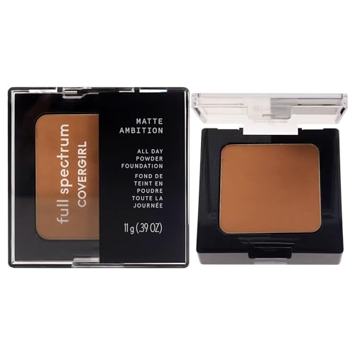 COVERGIRL Matte Ambition, All Day Powder Foundation, Medium-tan Neutral, 0.38 Ounce image 5