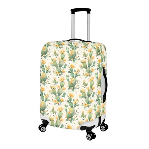Cactus Travel Luggage Cover Suitcase Protector Washable Elastic Suitcase Baggage Cover Anti-scratch with Zipper Closure for Wheeled Suitcase Fits 18-32 Inch Luggage2