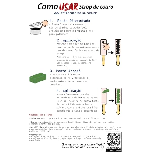 Mini Strop de Couro Dupla Face 6
