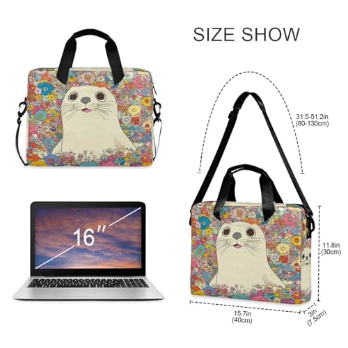 Maletín unisex para laptop 15.6 pulg, asas y correa miniatura 5