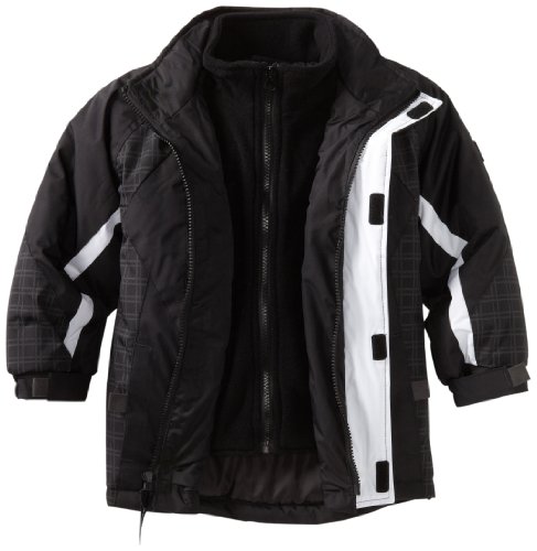 Image of Rothschild Little Boys' Jacket with Plaid Insert And Vestee