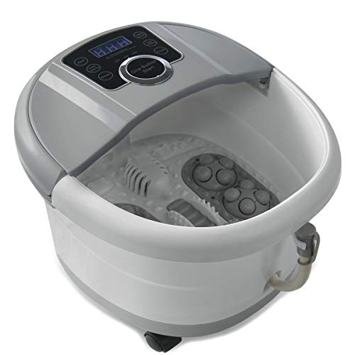Foot Spa Bath Massager with Heat and Automatic Massage Foot Pedicure Spa Machine Athletes Foot Bubble Soak Tub,Digital Adjustable Temperature Control