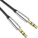 AUX Cord Syncwire AUX Cable - [Ultra-Slim, Copper Shell, Hi-Fi Sound] 3.5mm Auxiliary Audio Cable for Headphones, Car/Home Stereos, iPod, iPhone, iPad, Echo Dot, Beats, Sony & More - 3.3ft Black